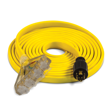 Champion Power Equipment Generator Extension Cord, 25 ft., 30 Amp, 125/250 Volt Flat Design 100437